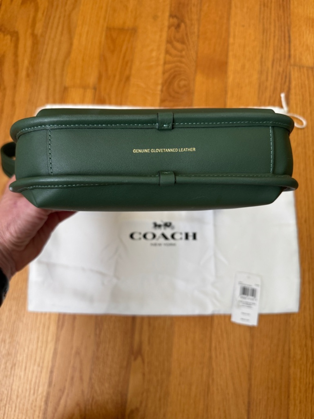 Coach green The Curve shoulder bag EUC with dust bag - Picture 2 of 8